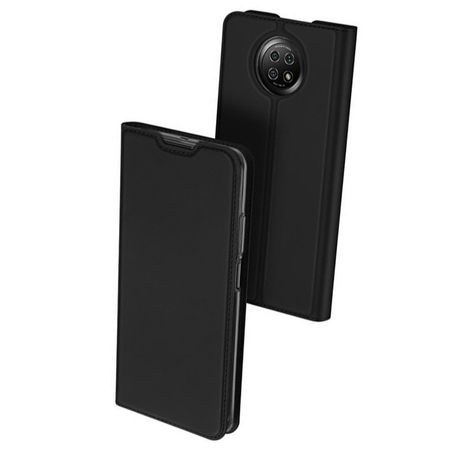 Чехол-книжка Dux Ducis с карманом для визиток для Xiaomi Redmi Note 9 5G / Note 9T, Черный