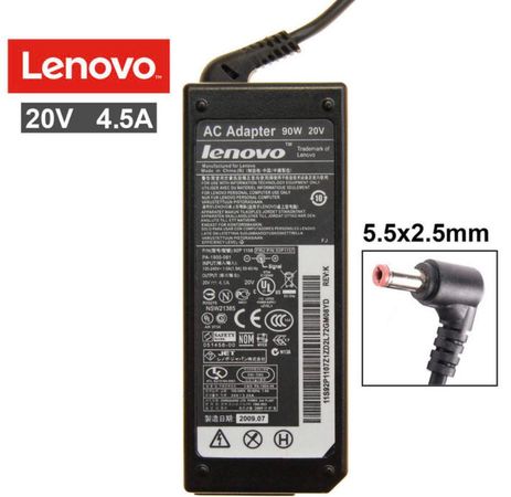 Блок живлення для ноутбука Lenovo (90W 20V 4.5A) 5.5x2.5mm, IdeaPad U110
