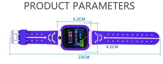 Детские водонепроницаемые умные часы с GPS трекером SMART BABY Q12 +, Pink