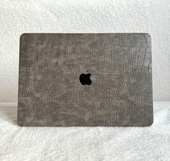 Чехол накладка кожаная на MacBook Pro 16.2 A2485 | A2780, Сірий 2