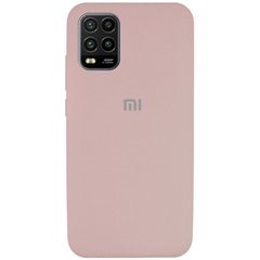 Чехол Silicone Cover Full Protective (AA) для Xiaomi Mi 10 Lite, Розовый / Pink Sand