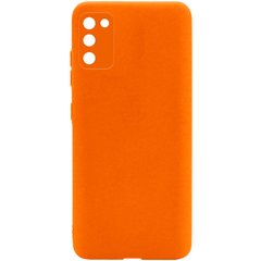 Силиконовый чехол Candy Full Camera для Samsung Galaxy A02s, Оранжевый / Orange