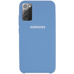 Чехол Silicone Cover (AAA) для Samsung Galaxy Note 20, Синий / Denim Blue