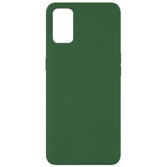 Чехол Silicone Cover Full without Logo (A) для Oppo A52 / A72 / A92, Зеленый / Dark green