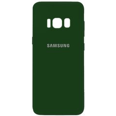 Чехол Silicone Cover My Color Full Camera (A) для Samsung G950 Galaxy S8, Зеленый / Dark green