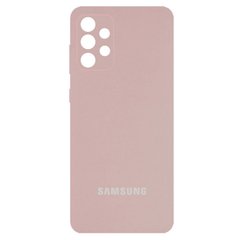 Чехол Silicone Cover Full Camera (AA) для Samsung Galaxy A72 4G / A72 5G, Розовый / Pink Sand