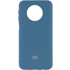 Чехол Silicone Cover My Color Full Protective (A) для Xiaomi Redmi Note 9 5G / Note 9T, Синий / Navy blue