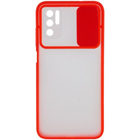 Чехол Camshield mate TPU со шторкой для камеры для Xiaomi Redmi Note 10 5G / Poco M3 Pro, Красный