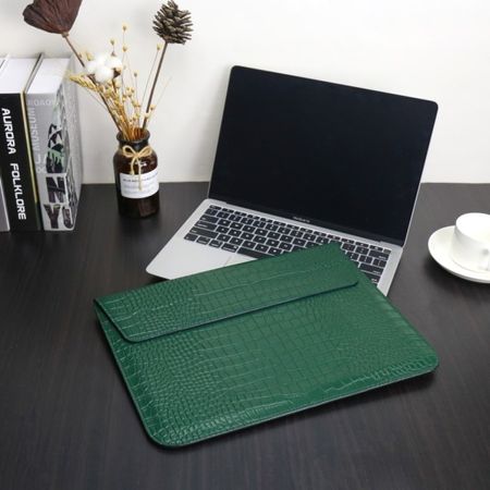 Чохол-конверт-підставка CROCODILE PU для Apple MacBook 13,3", Зелений