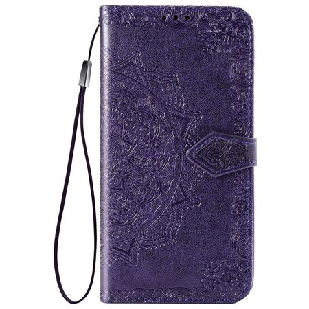 Кожаный чехол (книжка) Art Case с визитницей для TECNO POP 2F, Фиолетовый