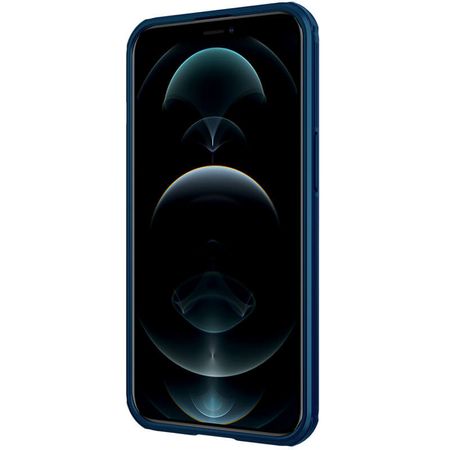 Карбоновая накладка Nillkin CamShield Pro Magnetic для Apple iPhone 13 Pro Max (6.7"), Синий