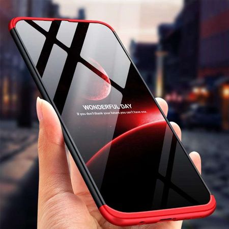 Пластиковая накладка GKK LikGus 360 градусов (opp) для Samsung Galaxy A50 (A505F) / A50s / A30s, Черный / Красный