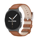 Шкіряний ремінець для Samsung Galaxy Watch 8 (40/44 мм) / Watch Ultra &mdash; натуральна шкіра, нержавіюча, коричневий+чорний