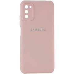 Чехол Silicone Cover My Color Full Camera (A) для Samsung Galaxy A03s, Розовый / Pink Sand