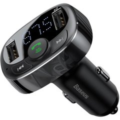 FM Modulator Baseus T-Typed Bluetooth MP3/Charger with Car Holder (CCTM-01) Black