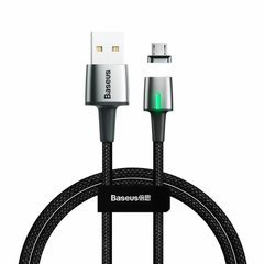 USB Cable Baseus Zinc Fabric Magnetic MicroUSB (CAMXC-A01) Black 1m