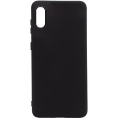 Чехол Silicone Cover Full without Logo (A) для Samsung Galaxy A02, Черный / Black
