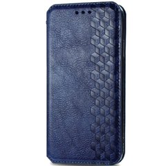 Кожаный чехол книжка GETMAN Cubic (PU) для Samsung Galaxy A31, Синий