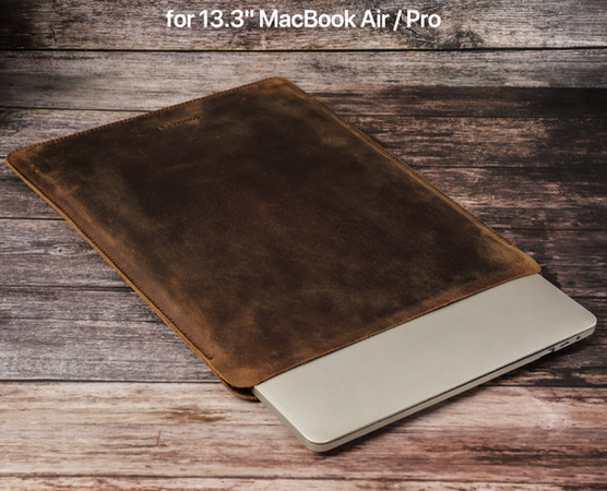 Чохол-конверт шкіряний для Macbook 13 AIR/PRO та інших