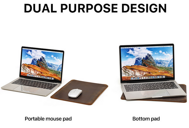 Чехол-конверт кожаный для Macbook 13 AIR/PRO и других.