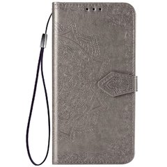 Кожаный чехол (книжка) Art Case с визитницей для Samsung Galaxy M51, Серый