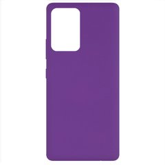 Чехол Silicone Cover Full without Logo (A) для Samsung Galaxy A52 4G / A52 5G / A52s, Фиолетовый / Purple