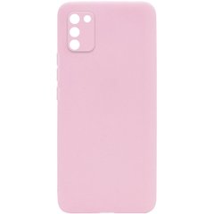 Силиконовый чехол Candy Full Camera для Samsung Galaxy A02s, Розовый / Pink Sand