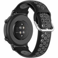 Ремінець Deexe Dual Color для годинника з шириною кріплення 20мм - Black / Gray