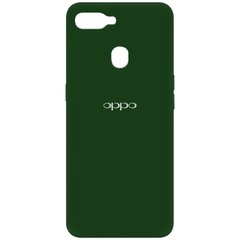 Чехол Silicone Cover My Color Full Protective (A) для Oppo A5s / Oppo A12, Зеленый / Dark green