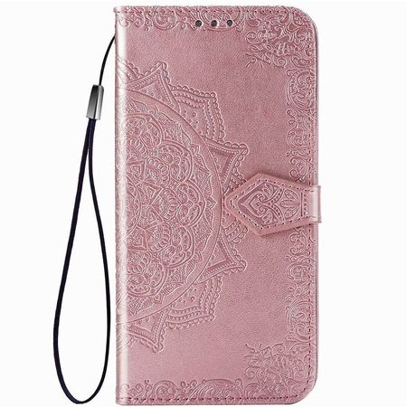 Кожаный чехол (книжка) Art Case с визитницей для Xiaomi Redmi 9C, Розовый