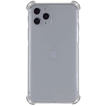 TPU чехол GETMAN Ease logo усиленные углы для Apple iPhone 12 Pro Max (6.7"), Серый (прозрачный)