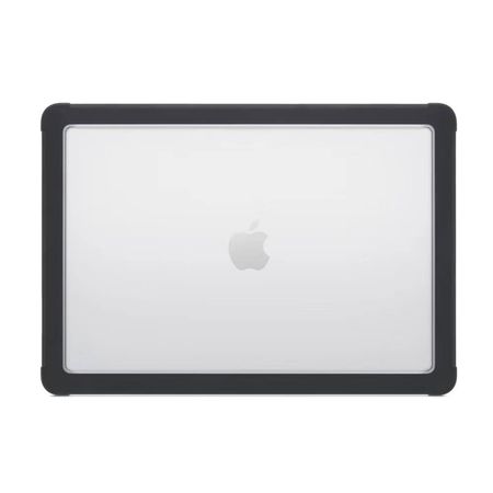 Пластиковая накладка c широким бампером для Macbook Air (M1 | A1932 | A2337) Черный