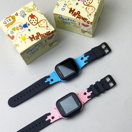 Детские водонепроницаемые умные часы с GPS трекером SMART BABY Q16 +, Pink