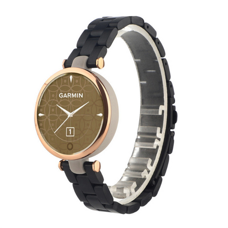 Металлический браслет из нержавеющей стали для Garmin Lily, Black