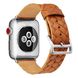 Ремешок кожаный BlackPink с Плетением для Apple Watch, Коричневый