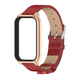 Кожаный ремешок для Xiaomi Mi Smart Band 8 Active, Red
