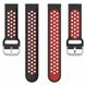 Ремінець Deexe Dual Color для годинника з шириною кріплення 20мм - Black / Red