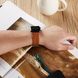 Ремешок кожаный BlackPink с Плетением для Apple Watch, Коричневый