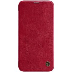 Кожаный чехол (книжка) Nillkin Qin Series для Apple iPhone 12 Pro / 12 (6.1"), Красный