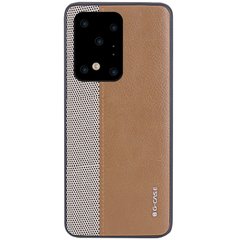 Чехол-накладка G-Case Earl Series для Samsung Galaxy S20 Ultra, Коричневый