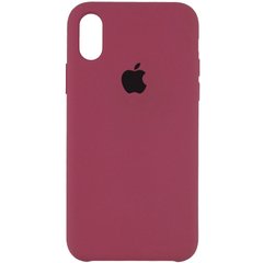 Чехол Silicone Case для iPhone X | XS Красный - Rose Red