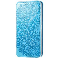 Кожаный чехол книжка GETMAN Mandala (PU) для Samsung Galaxy M31s, Синий