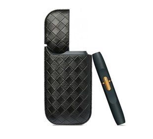 Чохол BlackPink Екошкіра Плетіння для iQos 2.4/Plus, Чорний