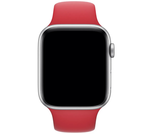 Ремешок силиконовый для Apple Watch 42 / 44 / 45 / 49 AAA+, Червоний