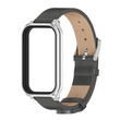 Ремешок кожаный для Xiaomi Mi Smart Band 8 Active, Grey