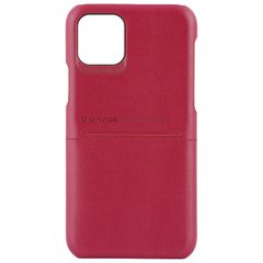 Кожаная накладка G-Case Cardcool Series для Apple iPhone 13 Pro Max (6.7"), Красный