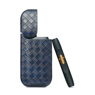 Чохол BlackPink Екошкіра Плетіння для iQos 2.4/Plus, Синій