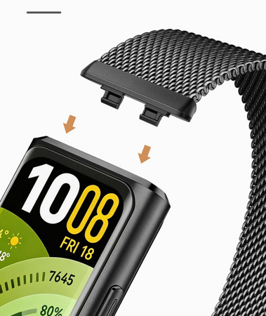 Миланский металлический ремешок для Huawei Band 11 / Band 11 Pro, black