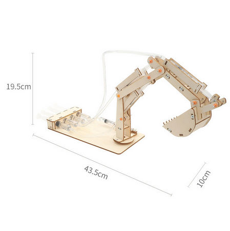 Дерев'яний DIY набір для складання гідравлічного маніпулятора