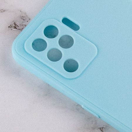 Силиконовый чехол Candy Full Camera для Oppo A94, Бирюзовый / Turquoise